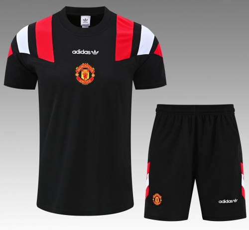2026/27 Manchester United Black Thailand Soccer Training Uniform-418