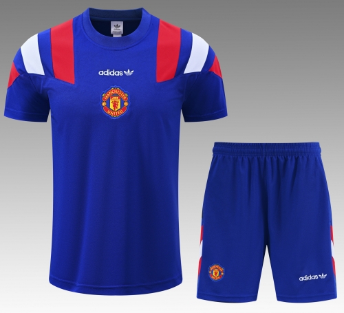 2026/27 Manchester United Blue Thailand Soccer Training Uniform-418