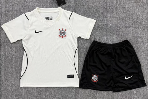 Kids 2026/27 Corinthians Home White Kids/Youth Soccer Uniform-208/812/522