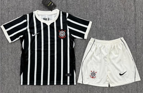 Kids 2026/27 Corinthians Away Black Kids/Youth Soccer Uniform-208/812/522