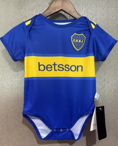 (Size 9-12) 2026/27 BOCA Juniors Home Royal Blue Baby Soccer Uniform-308