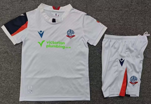 Kids 2026/27 Bolton Wanderers Home White Kids/Youth Soccer Uniform-1040/208