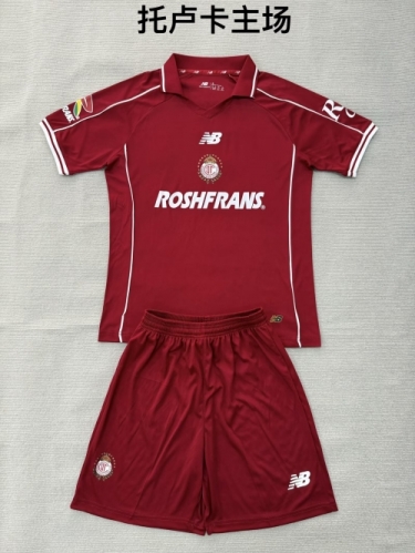 Kids 2026/27 Toluca FC Home Red Kids/Youth Soccer Uniform-208