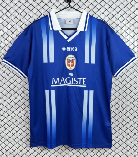 01/02 Retro Version Como 1907 Home Blue Thailand Soccer Jersey AAA-503