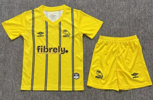 Kids 2026/27 Sheffield 3nd Away Yellow Kids/Youth Soccer Uniform-JY