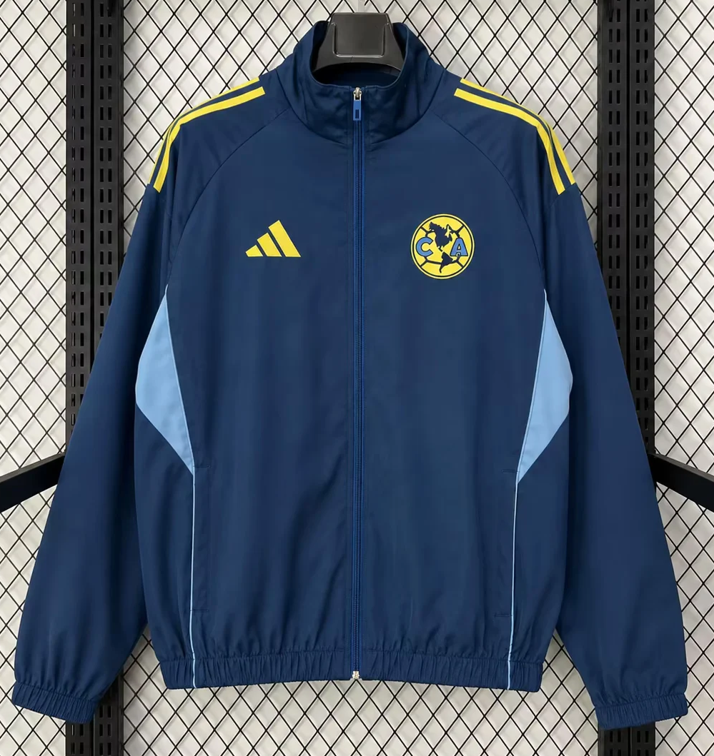 2026/27 Club América Royal Blue Windbreaker Hoodies Top-47