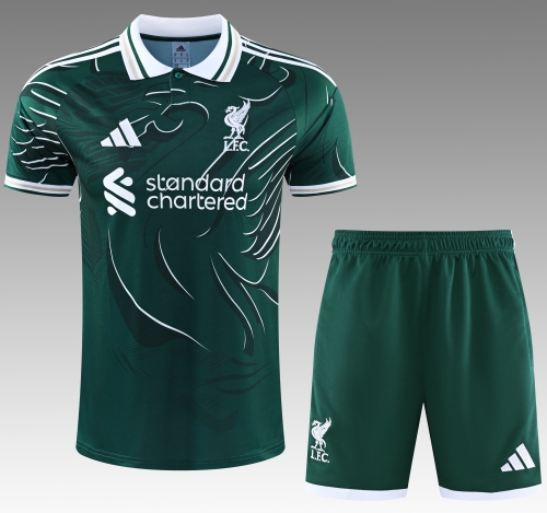 2026/27 Liverpool Dark Green Thailand Training Soccer Uniform-418