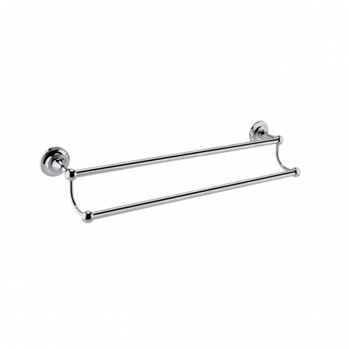 Traditional Double Towel Rail - Chrome