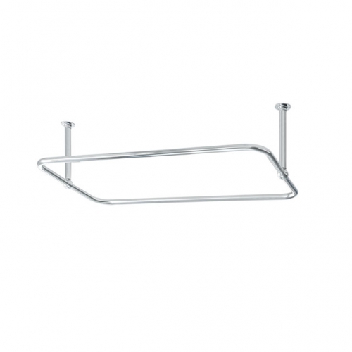 Traditional 1200 x 700mm Rectangular Shower Curtain Rail (Diameter of tube 30mm)