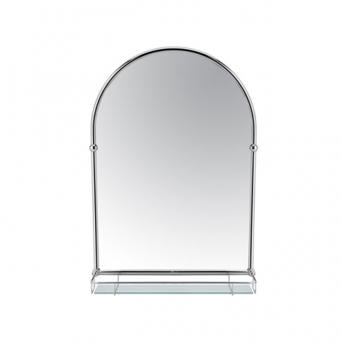 Arched Mirror with Glass Shelf