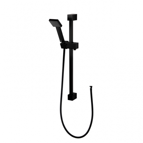 Square Shower Slide Rail Kit-Matt Black