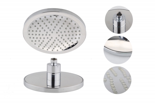 200mm Round LED Chrome Shower Head