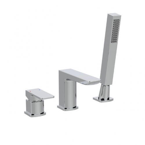 Deck Mounted (3TH) Bath Shower Mixer Tap incl. Shower Kit