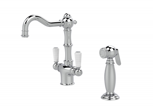 Single-Hole Sink Mixer With Side Spray