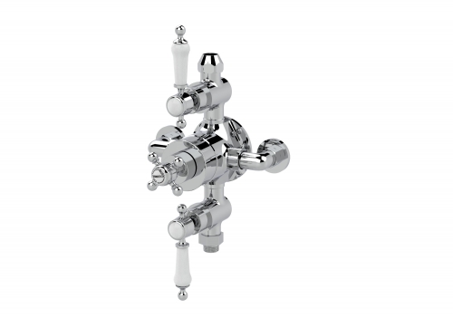 Traditional Twin Exposed Shower Thermostatic  Valve