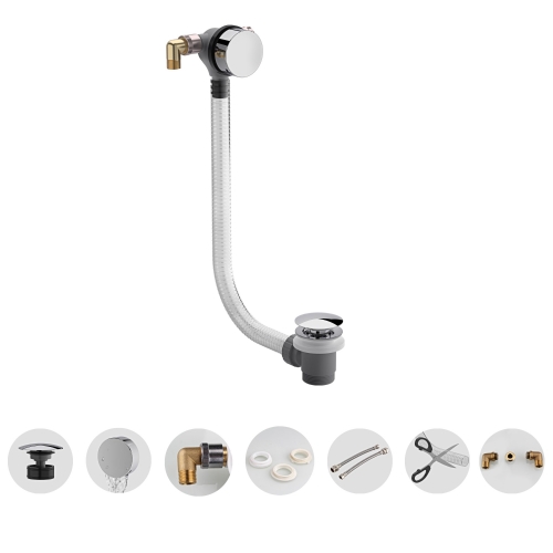 Universal Bath Mixer Filler And Click Waste Combination
