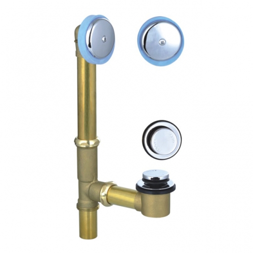 Brass bathtub click drainer