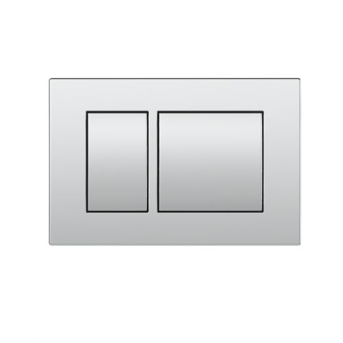 Universal dual functional square button flush plates  for any wall hung WC frame