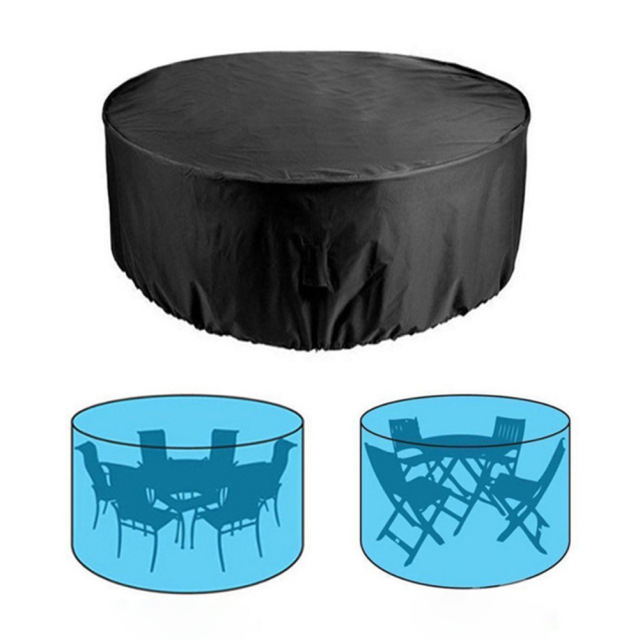 Prevent Dust Outdoor Round Elastic Table Cover,Waterproof Garden Patio Covers Protector