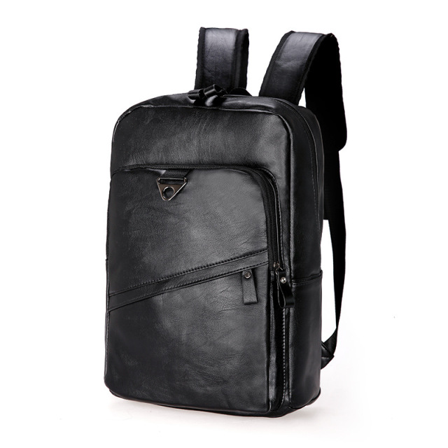 Vintage Large Capacity Korea Soft PU Leather Outdoor Travel Backpack Male Wholesale
