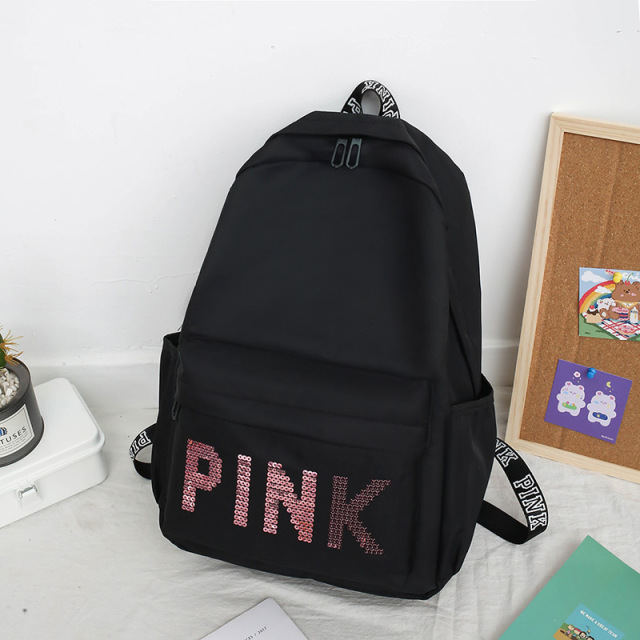 Pink Multifunctional Travel Waterproof Backpack with Laptop Compartment for Girls