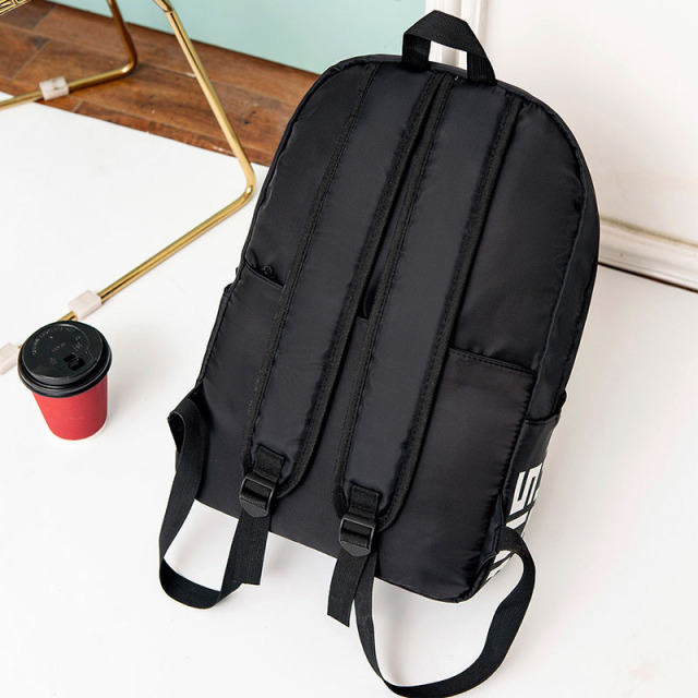 New Simple Stylish Korean Style Lightweight Durable Teens Nylon Backpack for High School Students