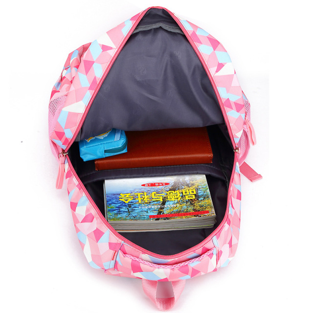 Popular Waterproof Pink Color Trolley Wheeled Backpack School Bags for Unisex