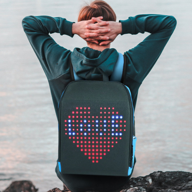 Outdoor Casual Waterproof Smart Led Travel Hydration Backpack for Unisex