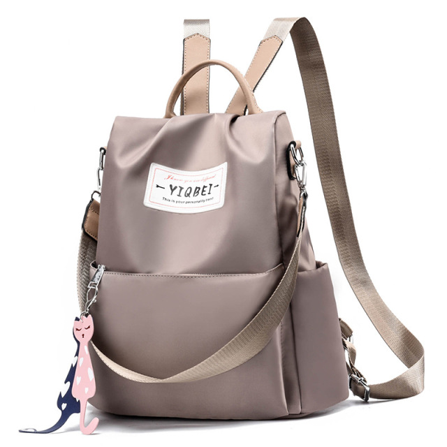 2021 Stylish Simple Oxford Anti-theft Backpack Women Multifunctional Sling Bag