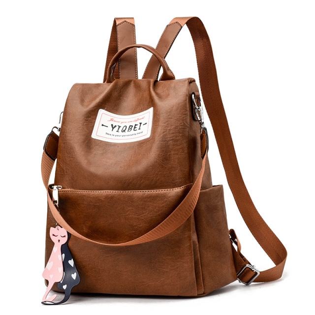 2021 Stylish Simple Oxford Anti-theft Backpack Women Multifunctional Sling Bag