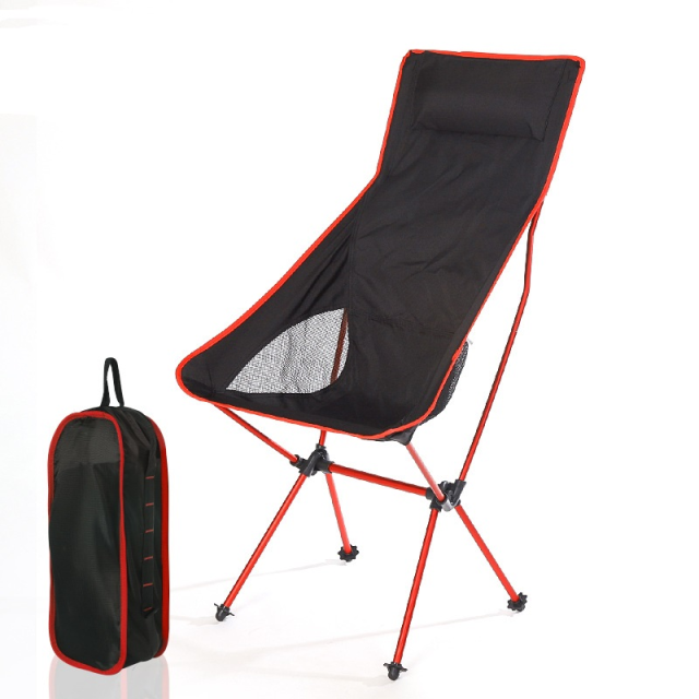 Outdoor Casual Large Size Aluminum Lazy People Beach Chair Foldable Camping Moon Chair