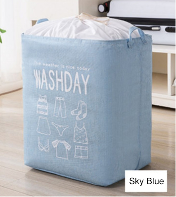 75L Large Capacity Waterproof Foldable Simple Dirty Clothes Storage Bag Basket