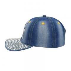 Cotton Denim Snapback Caps