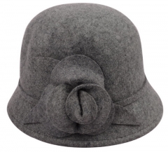 100% Wool Felt Cloche