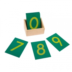 Schleifpapier zahlen mit box montessori bildung vorschule lehre