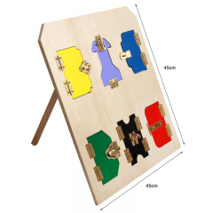 Montessori Lock Box Juguete de Aprendizaje Juguetes Educativos Juego de Tablero de Memoria Práctico Juguete de Habilidad para la Vida Niños Niñas