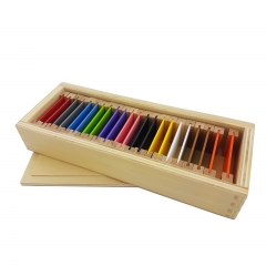 Materiales Montessori juguetes educativos Montessori material sensorial de aprendizaje caja de color de la tableta rompecabezas