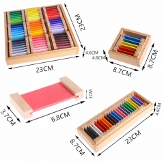 Materiales Montessori juguetes educativos Montessori material sensorial de aprendizaje caja de color de la tableta rompecabezas