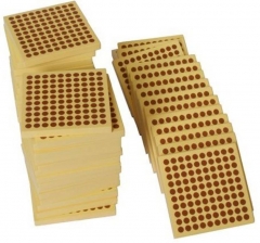 Материалы Монтессори 45 деревянные сотня квадратов для развивающих игрушек магнитные