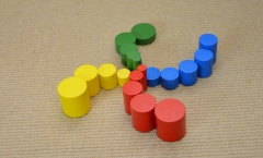 Montessori Knobless Zylinder Materialien Sensorischen Pädagogische Werkzeuge Vorschule Ausrüstung Frühen Lernen Spielzeug