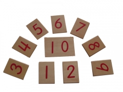Montessori material brinquedo educativo numerais impressos com caixa para varas de número