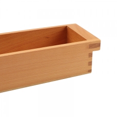 蒙特梭利木制数学材料托盘，适用于45个木制百格
