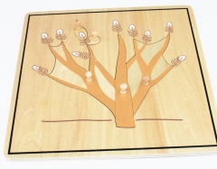 Baby Pädagogisches Montessori Material Holz Jigsaw Puzzle Wurzel Puzzle Kinder Spielzeug Spielen Spaß