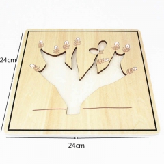 Baby Educational Montessori Material Wooden Jigsaw Puzzle Root Puzzle Kids Toy Play Fun