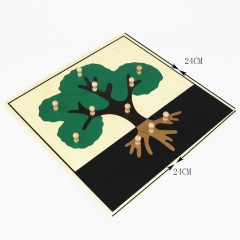 Baby Educational Montessori Wooden Jigsaw Puzzle Tree Puzzle Kids Toy Play Fun