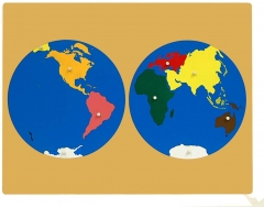 木制世界地図パネルフロアパズルモンテッソーリ文化科学教育ツール幼稚園早期学習