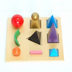 Símbolos de gramática sólidos con bandeja recortada material de madera Montessori para niños