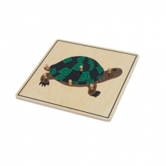 Montessori Materials Educational Tools Animal Turtle Puzzle Preschool Early Montessori Toys for Toddlers