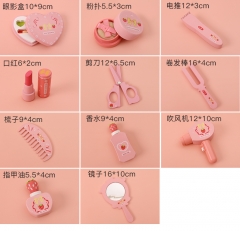 Conjunto de cosméticos de simulação de brinquedos para crianças, caixa de presente de presente de aniversário