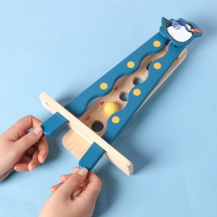 Wooden Roll Ball Game Kids Hand-eye Coordination Training Toy Early Education Wooden Toy for Child